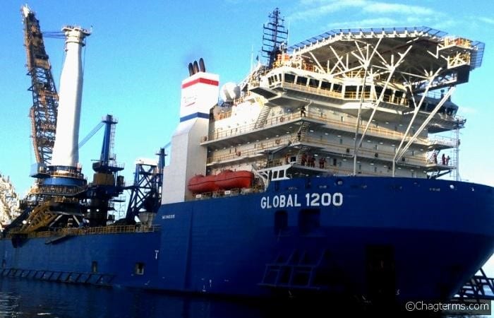 BERTHING OF THE GLOBAL 1200 AT OUR FACILITY WITH STINGER (Large)